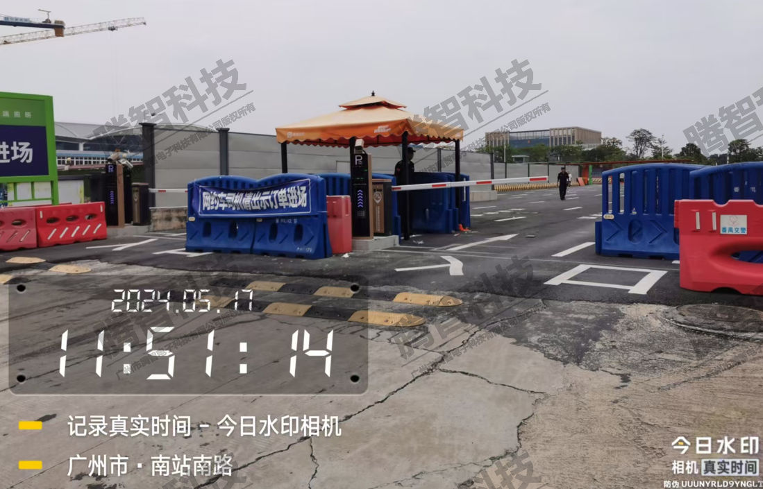 廣州南站2進2出,自動黑名單+自動聯(lián)動逃費錄像項目